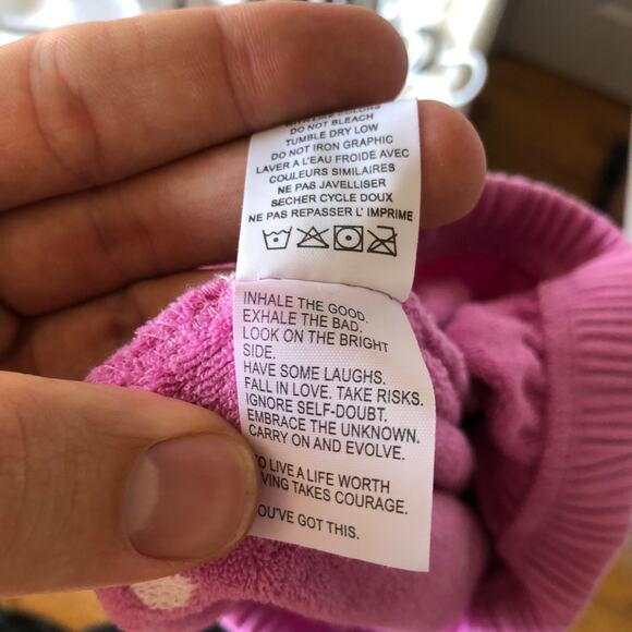 Spiritual Gangster Girls Perfect Sweatpant Pink Hearts size Small - Picture 5 of 13